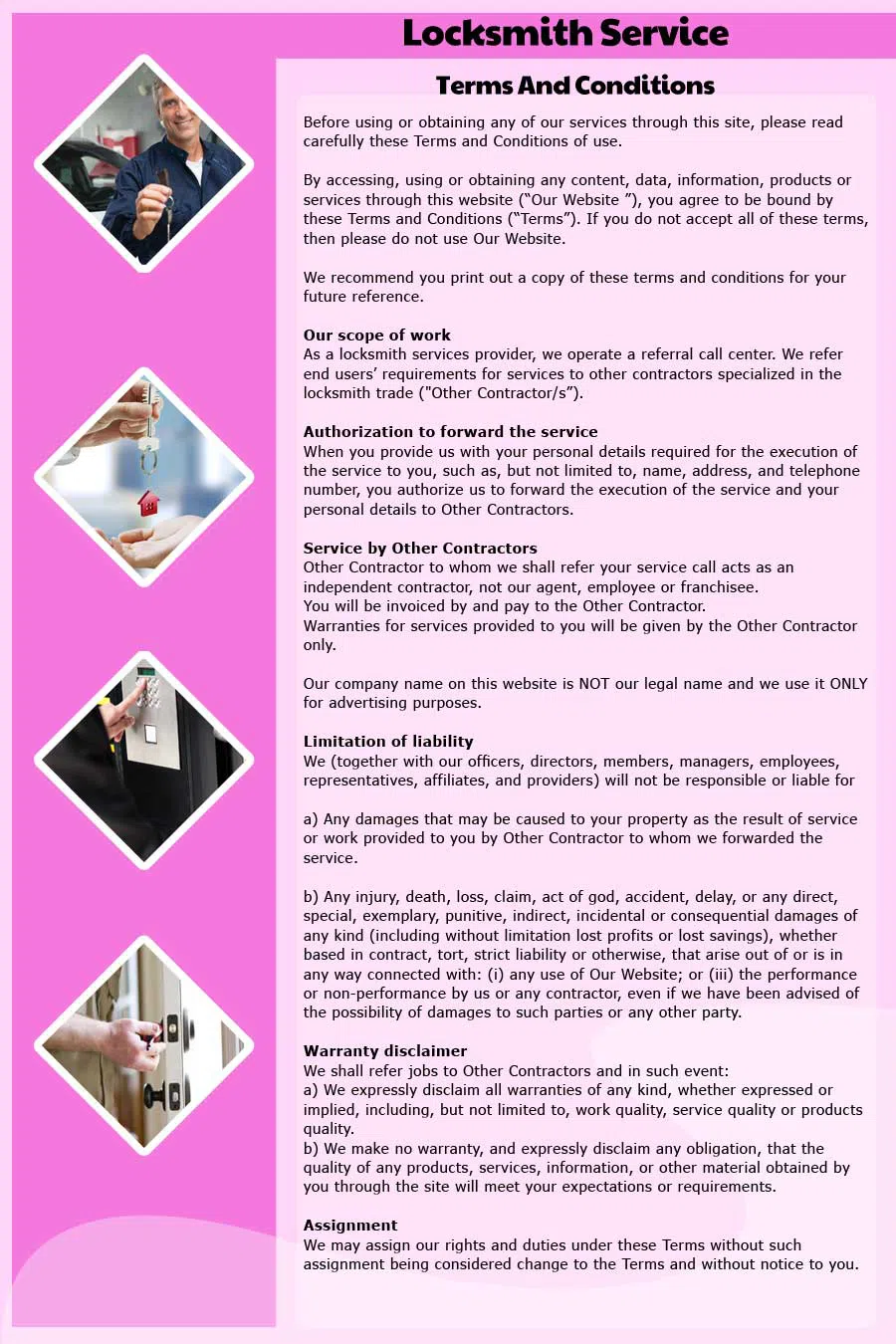 Dover Locksmith Service, Dover, MA 508-392-4258 - TermsAndCondition-15